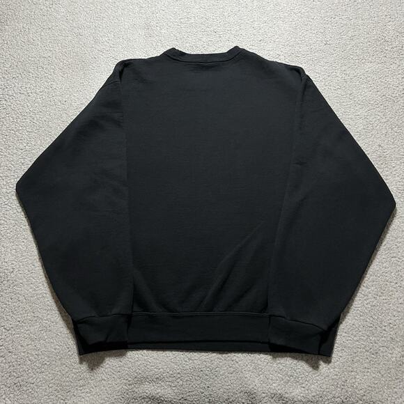 Iowa Hawkeyes Sweatshirt Mens Large Black Crewneck Vintage Jerzees Pullover - Picture 5 of 9